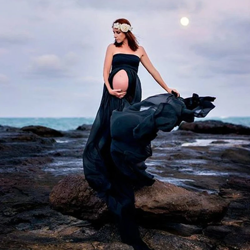 
Pregnant Womens Lace Maternity Dress Mini Gown Photography Photo Shoot Clothes 