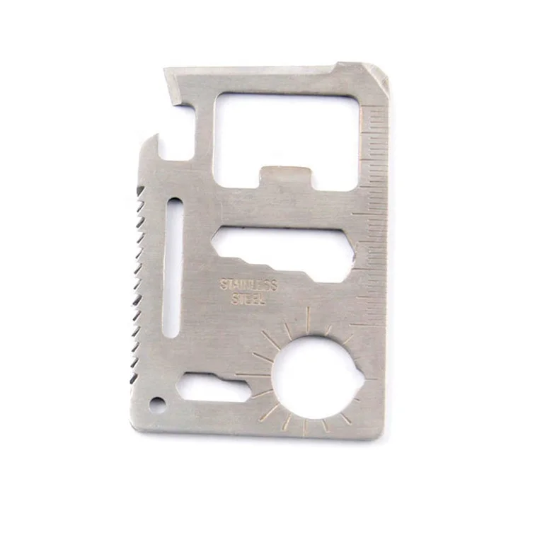 Outdoor camping multi tool card knife multi function card tool 11 IN 1 survival card multi tool