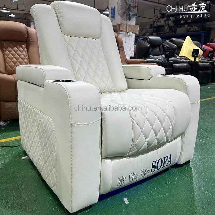 Italian design good quality electric recliner cooling cup holder music function sofa bed cinema chair theater furniture