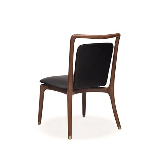 
 Прямая продажа с завода, роскошные деревянные обеденные стулья в итальянском стиле с верхней лицевой кожей, мебель, стул для столовой  