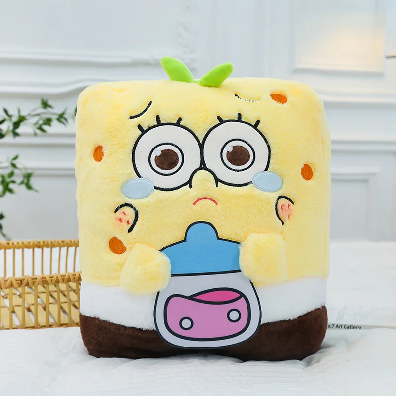 Cute Sponge Bob SquarePants Doll and Pai Daxing Doll Small Snail Plush Large Bed Pillow Doll