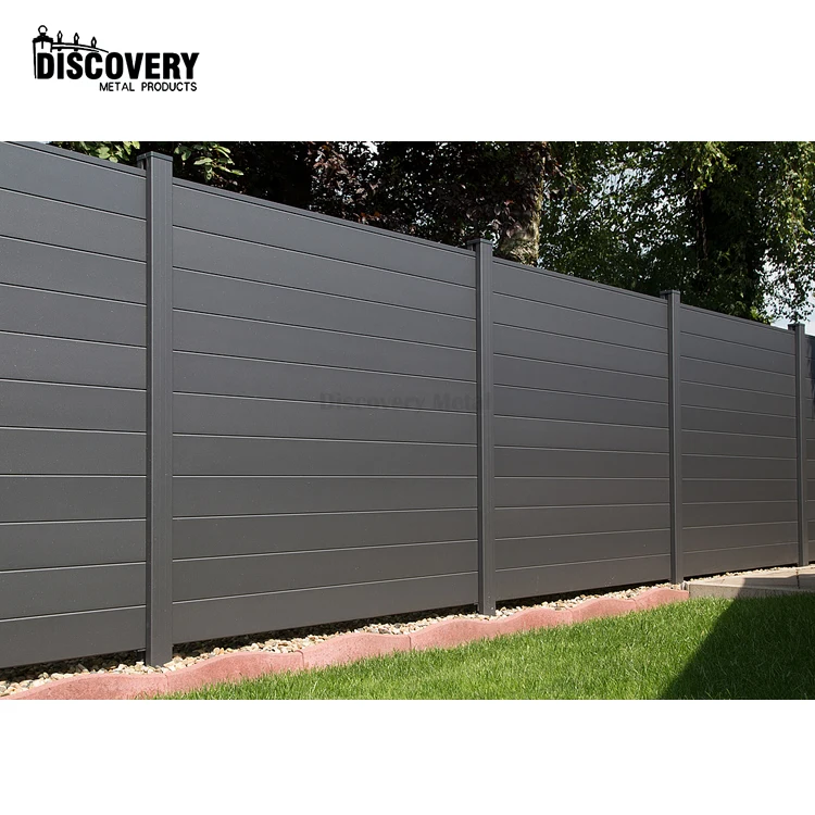 China manufacture supplier horizontal aluminium  privacy fence screening privacy screen aluminium  fence for home