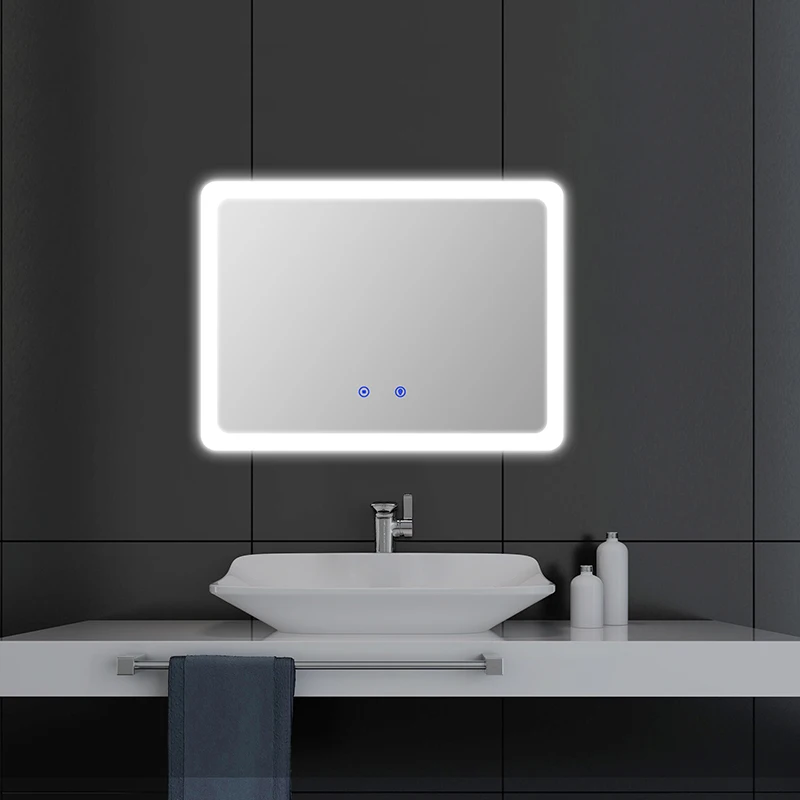 Высокое качество настенный smart светодио дный Зеркало сенсорный экран Смарт косметическое зеркало для ванной со отображения
