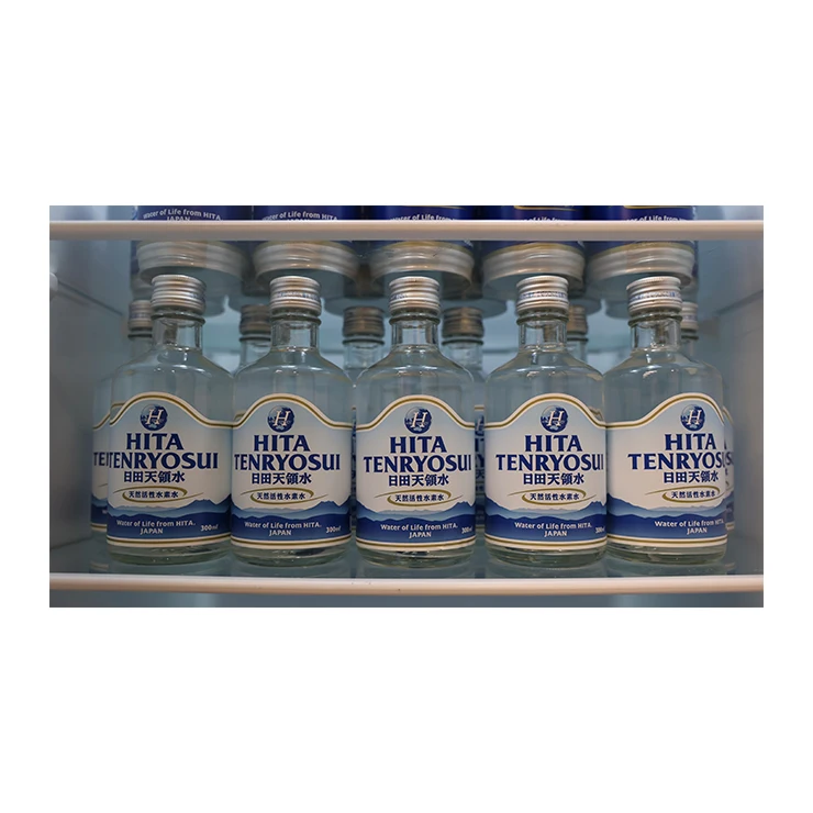 Glass 300ml weakly alkaline soft hydrogen rich drinking bottle water