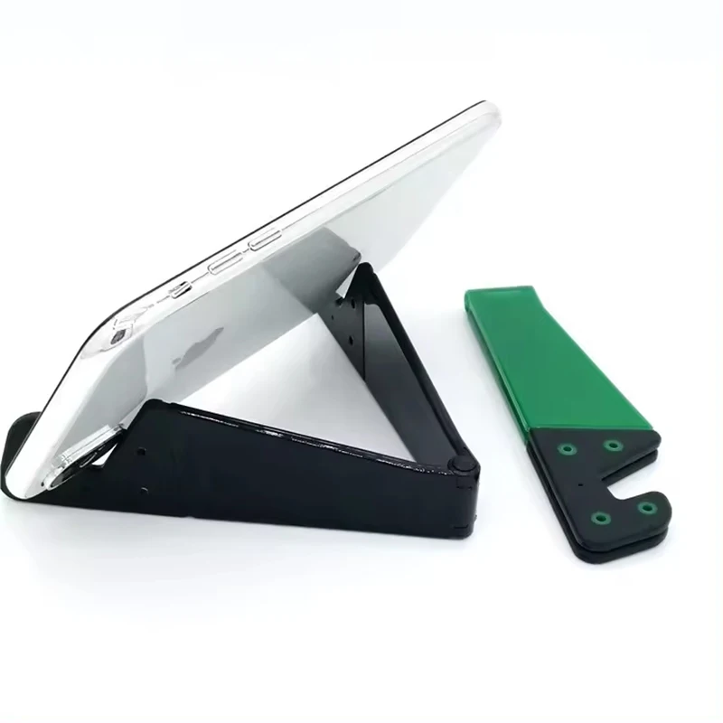Gift Product Colorful Mobile Phone Holder Foldable V Shaped Desktop Mobile Phone Display Stand Lazy Holder For Mobile Accessory