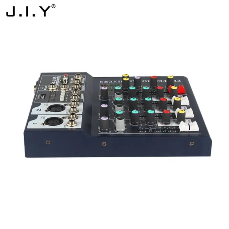J.I.Y F4-USB Hot Selling Portable Sound Digital Mixing Console Professional Audio Mixer Made In China