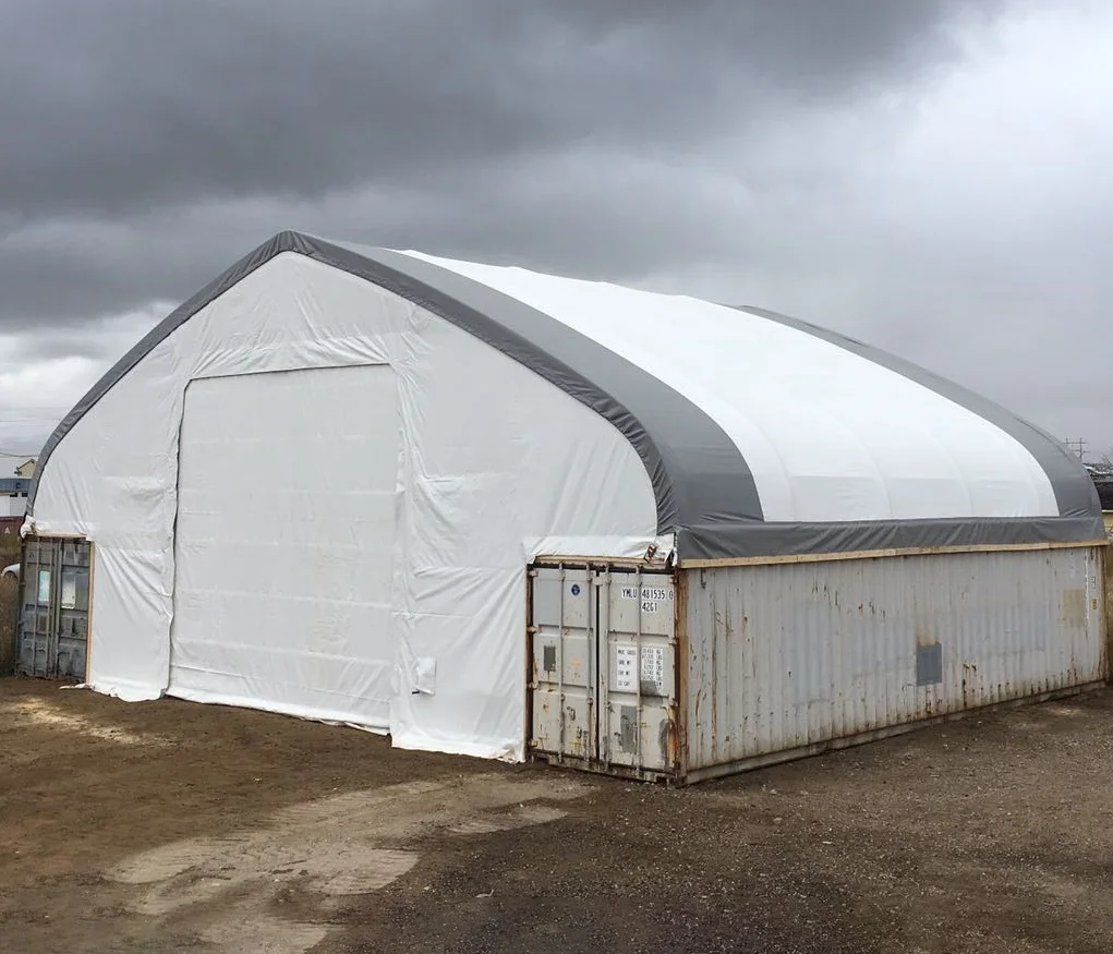 40ft shipping dome container roofs cover industrial storage tents container garage shelter canopy