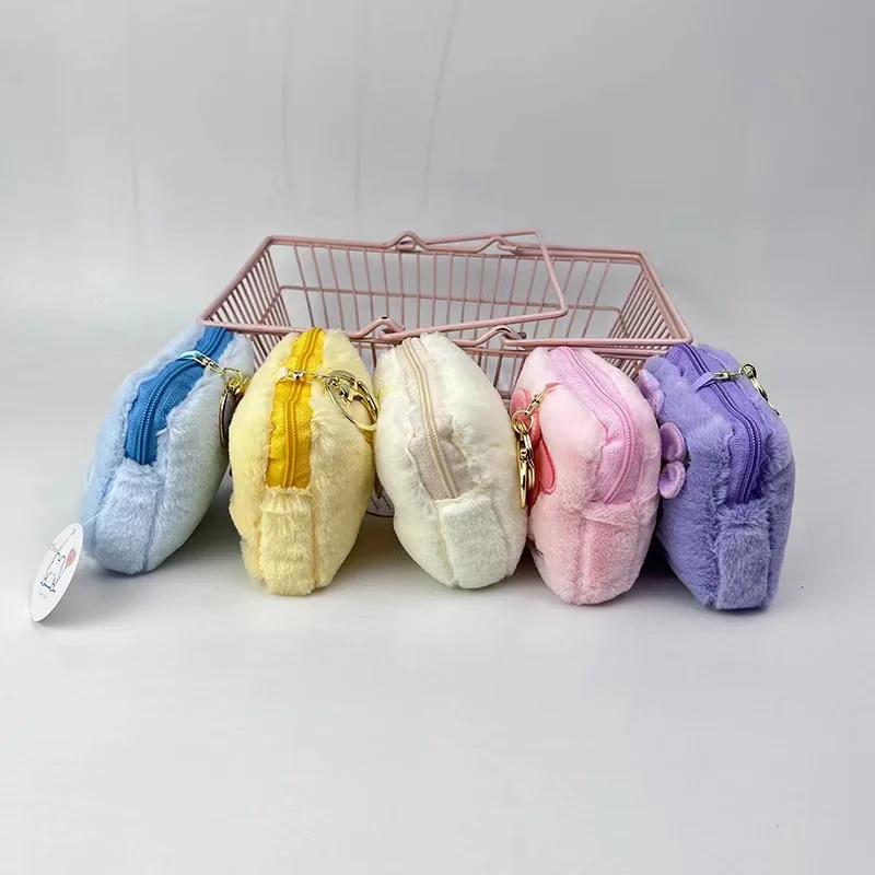 Wholesale Cute Sanrios Cartoon Key Case Coin Purse Soft Small Wallet Purse for Kids Girlfriend Plush Japan Design Perfect Gift