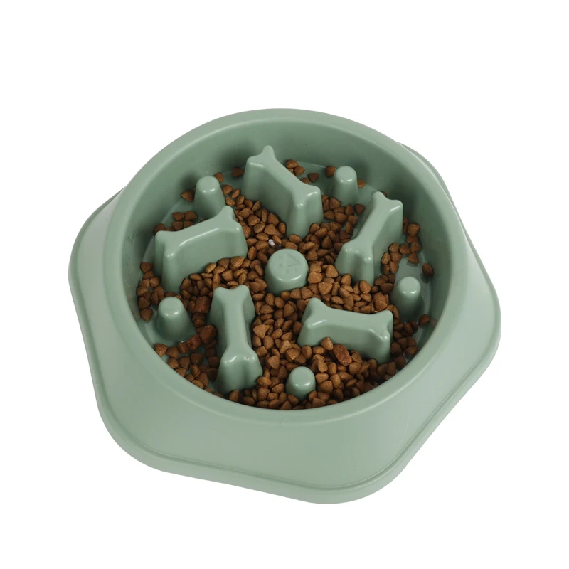 Factory Wholesale Custom Logo Plastic Slow Eating Pet Drinking Food Bowl Slow Feeder Dog Bowl