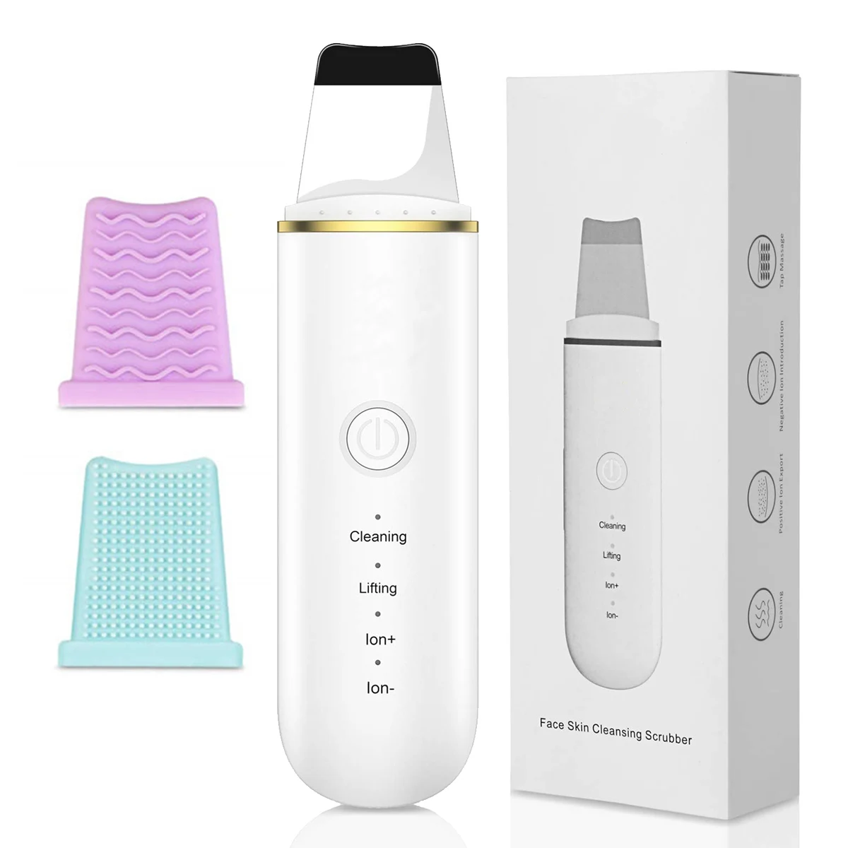 Home beauty equipment skin care Facial Deep Cleansing Ultrasonic Facial Scraper Skin Scrubber