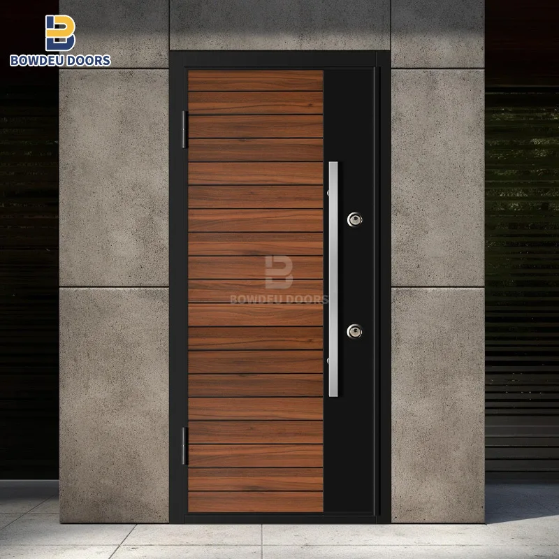 2024 New style villa armoured door Turkey aluminum steel bullet proof Entrance security doors