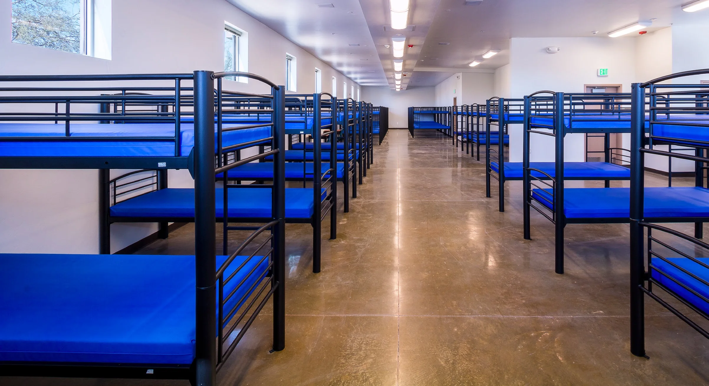 durable cheap single Twin size steel bunk bed frame jail metal bunk bed