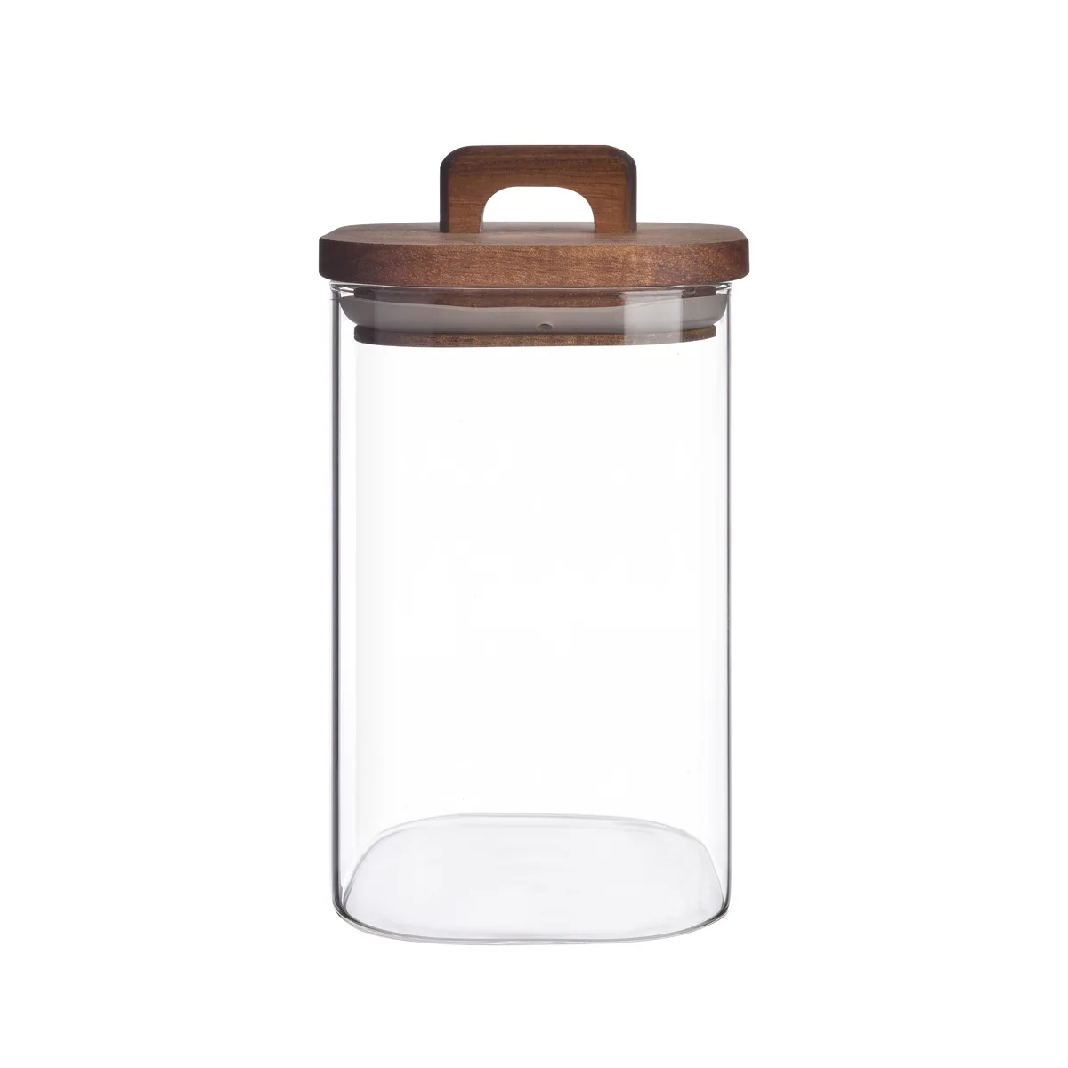 Pantry Storage Containers Glass Canisters Food Storage Glass Jars with Wood Bamboo Lids