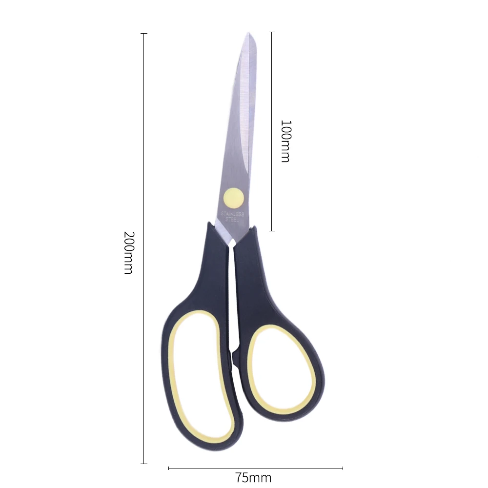 Wholesale 7.5 Inch Comfort Plastic Grip Stainless steel Stationery Scissors Multipurpose Straight Office Craft Scissors