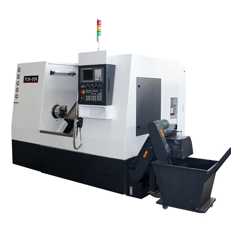 High speed cnc lathe y axis for steel parts TCK550 lathes for metal