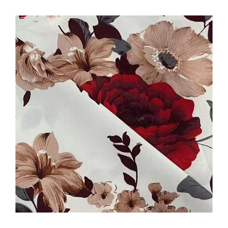 Fabric roll 3d disperse print floral print 100% micro fiber polyester twill fabric manufacturer