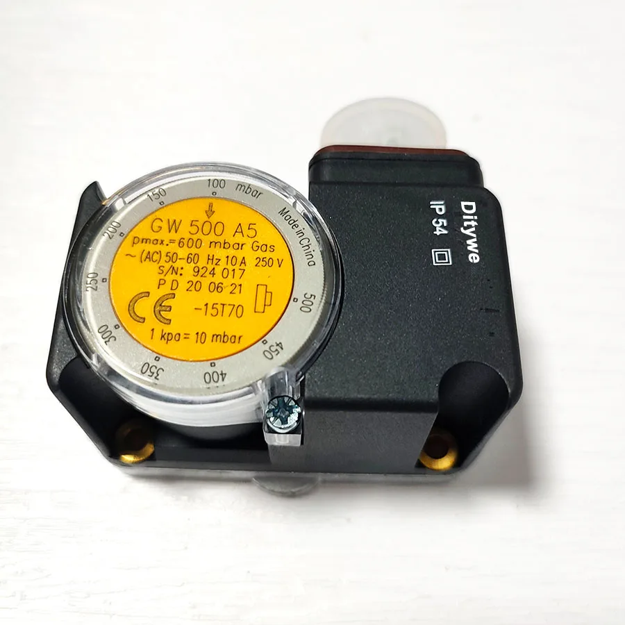 GW500A5 pressure switch for air and gas GW 500 A5 for DUNGS actuators and DMV double solenoid valve, burner spare parts