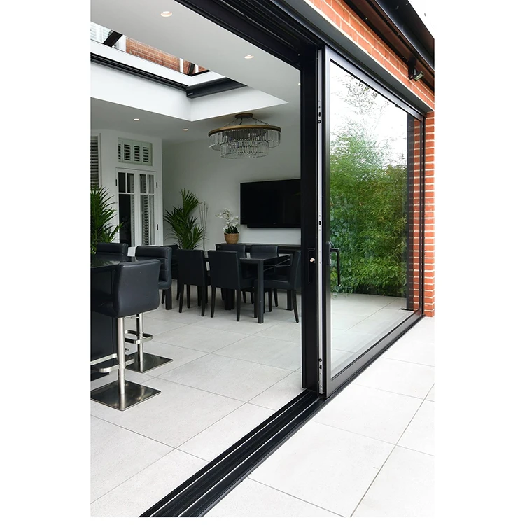 Slim Frame Hurricane Impact Sliding Patio Doors Double Tempered Glass Patio Sliding Doors with Energy Efficiency
