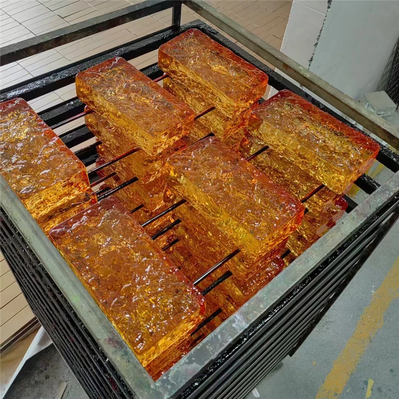 Customize wall decorative glass brick ultra clear glass brick solid building glass block