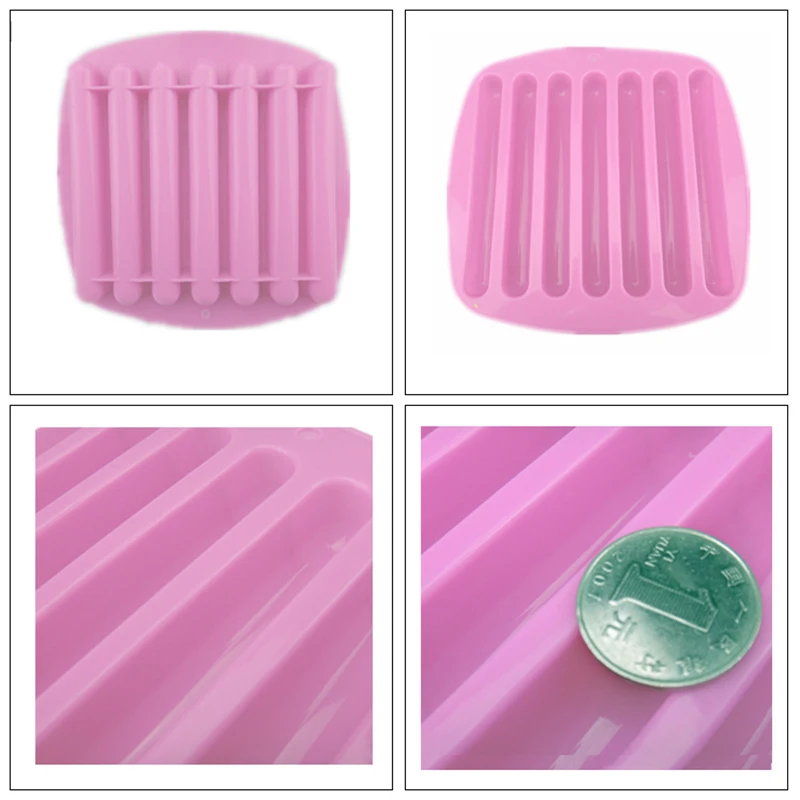 7 Finger Biscuit Silicone Mold For Chocolate Candy Fingers Biscuit Cake Form Pastry Stick Cookies Cake Baking Decoration Tool