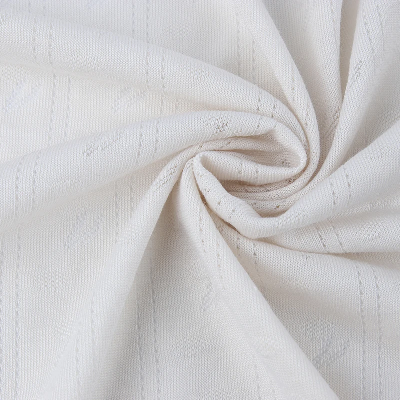 Manufacturer 135GSM Jacquard 41% cotton 41% Modal 18% Nylon Blend For Baby Jumpsuit T-Shirt Clothing