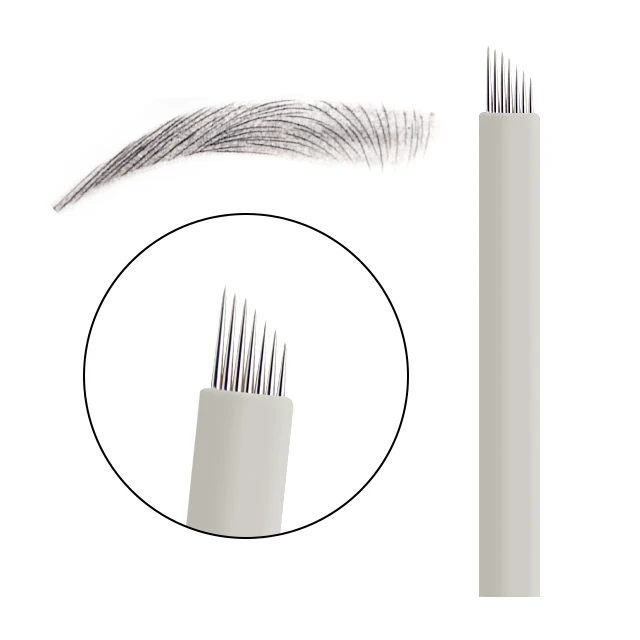 0.16MM Stainless Steel Disposable Permanent Makeup Micro Needle Tattoo Eyebrow Microblading Blades Tattooing Nano Microblading