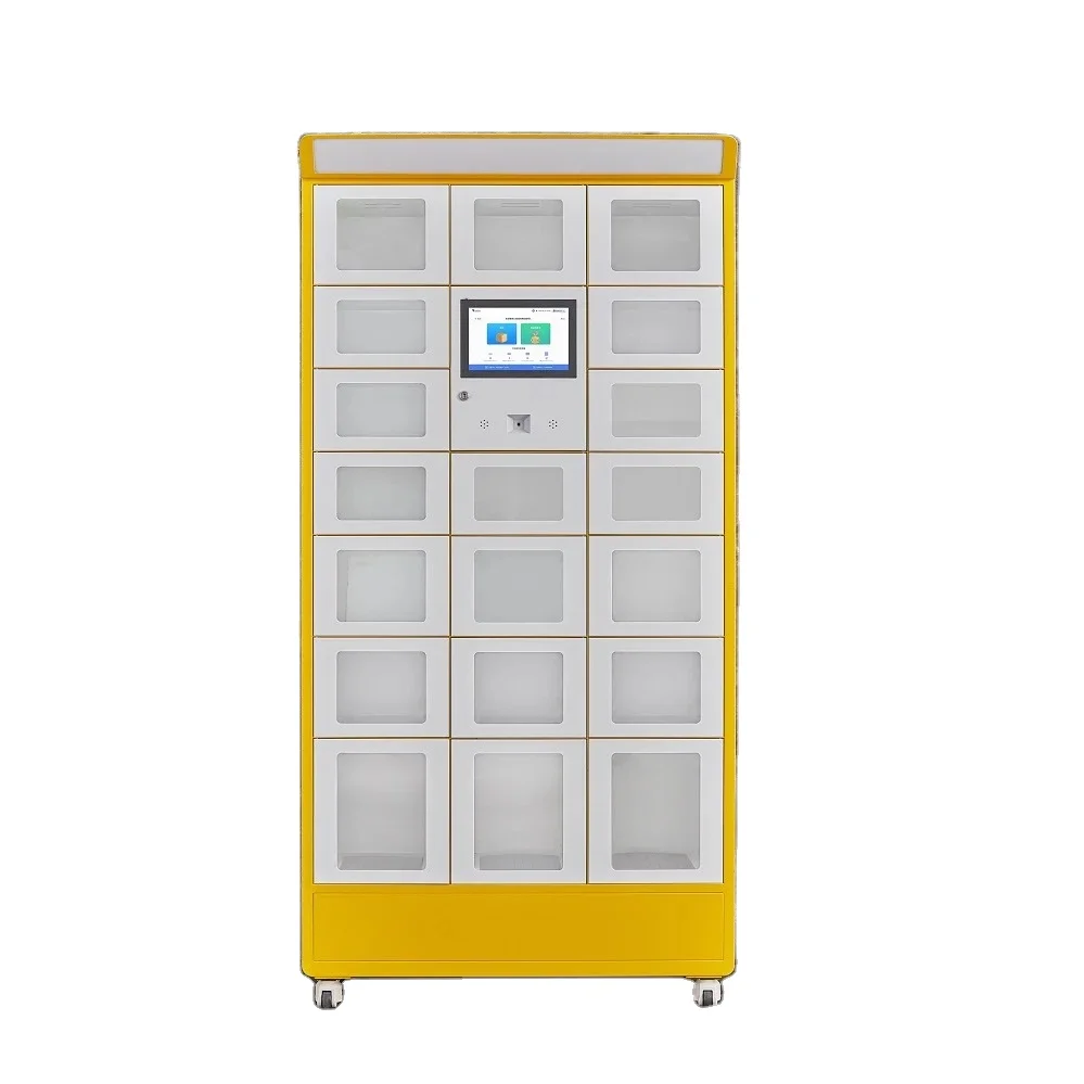 Wlan Smart Locker Intelligent Food Vending Machine Pick Up Delivery Smart Food Locker  Automatic