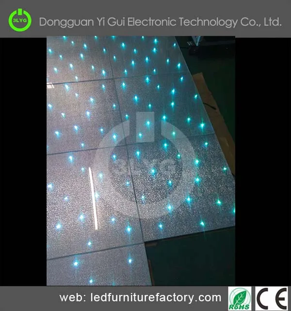 Популярные белые Starlit RGB светодиодные панели для танцпола свадьбы DJ Bar Party