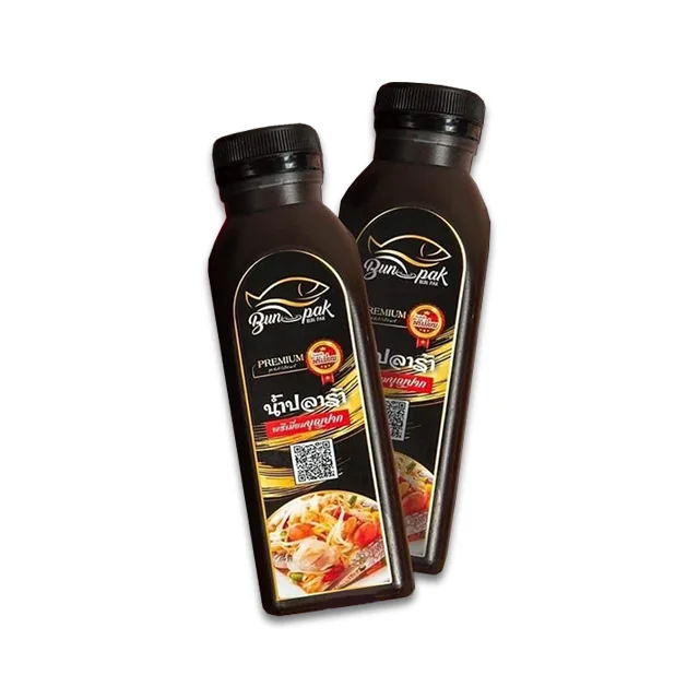BUNPAK Fermented Fish Sauce or Nam Pla Ra 240mL Original Taste from Thailand Product Wholesale Available