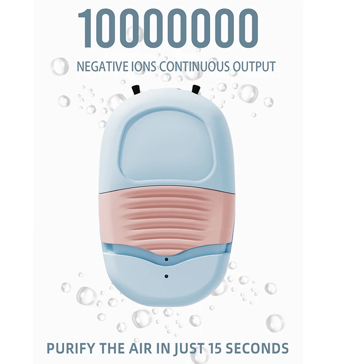 New Technology 2023 Personal Air Purifier Necklace Portable Negative Ion Necklace Car Air Purifier Wearable Devices