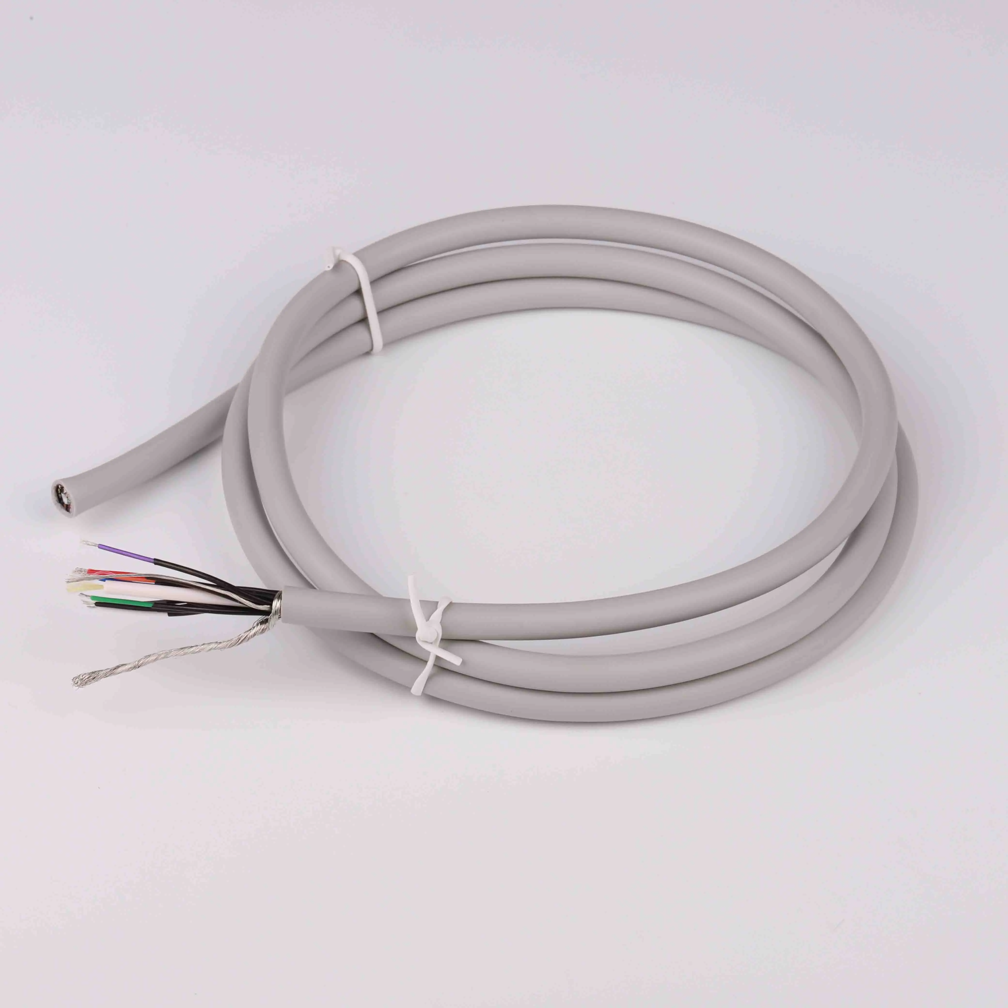 Shielding electrode 4.0  6.0 mm ECG/EKG cable Tens lead wire with many colors for ecg machine