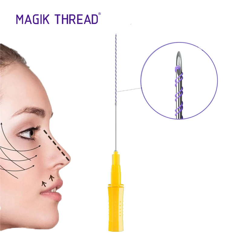 Magik Thread ce certificate fio de cosmetic face lifting mono thread korea pdo plla pcl tornado screw pdo thread