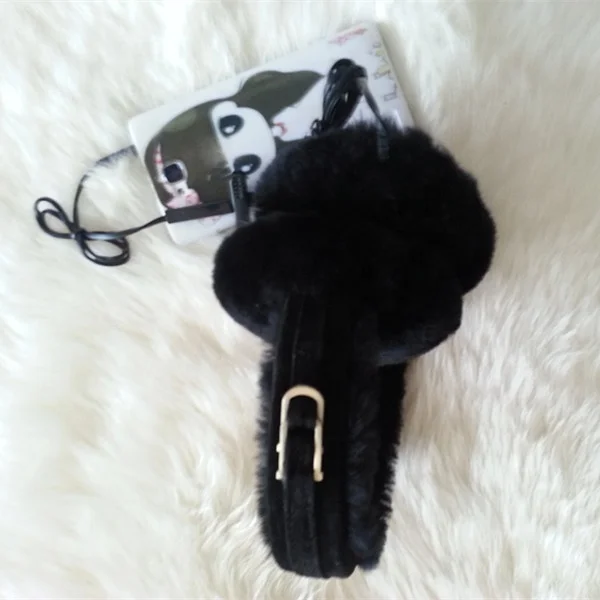 Fur warming earmuff headphones winter headset from China factory