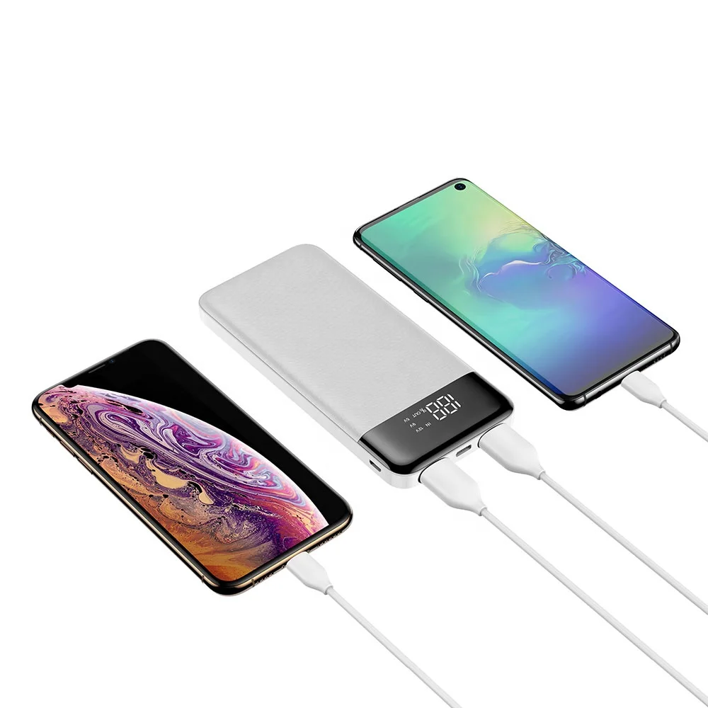 New Product Oem Gift Li-Polymer Powerbank 2021 Power Bank 10000mah With Cable