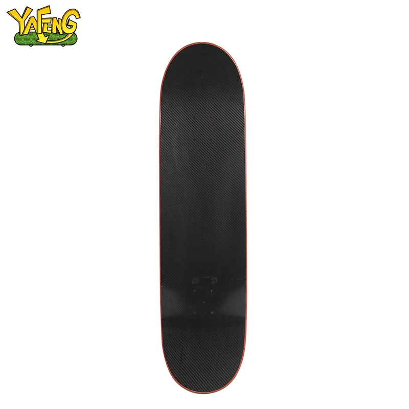 YAFENG skateboard technology oem 7.75 7 ply design 8.25 100% canadian maple wholesale technology blank custom carbon fiber skate