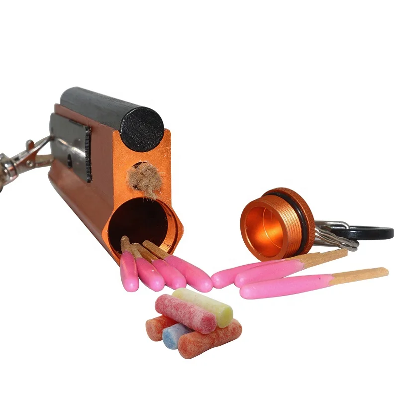 Campfire Torch Ferro Rod Fire Starter Kit with Jute Wick Tinder