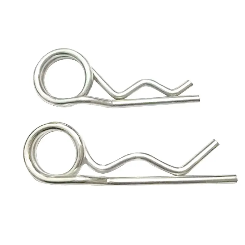 Stainless Steel Double Coil R Shape Heavy Hair Clip Spring Cotter Pin