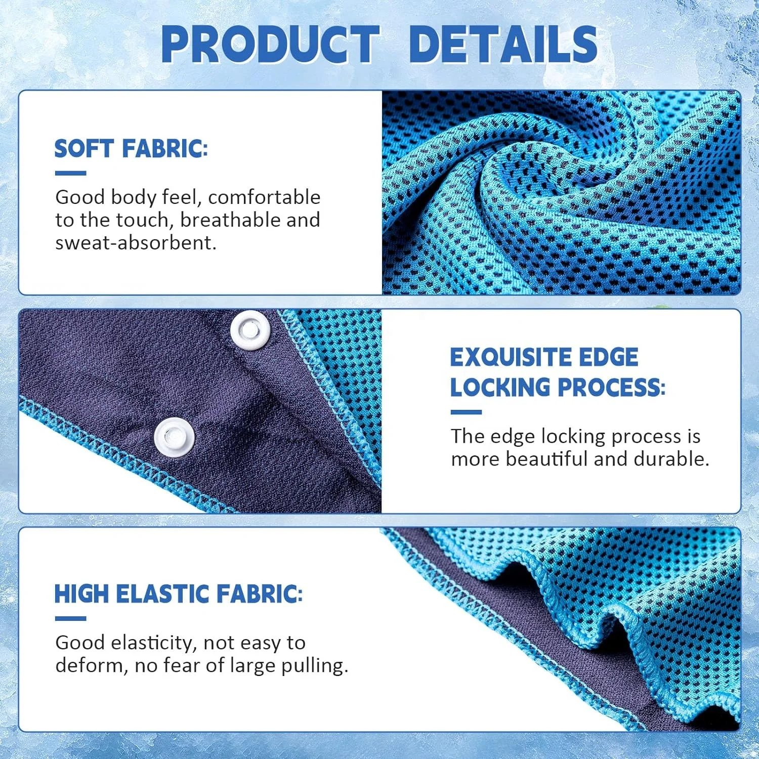 Summer Absorbent Cooling Hoodie Towel Sweat Wraps Sun Protect Cooling Accessories cooling hoodie towel