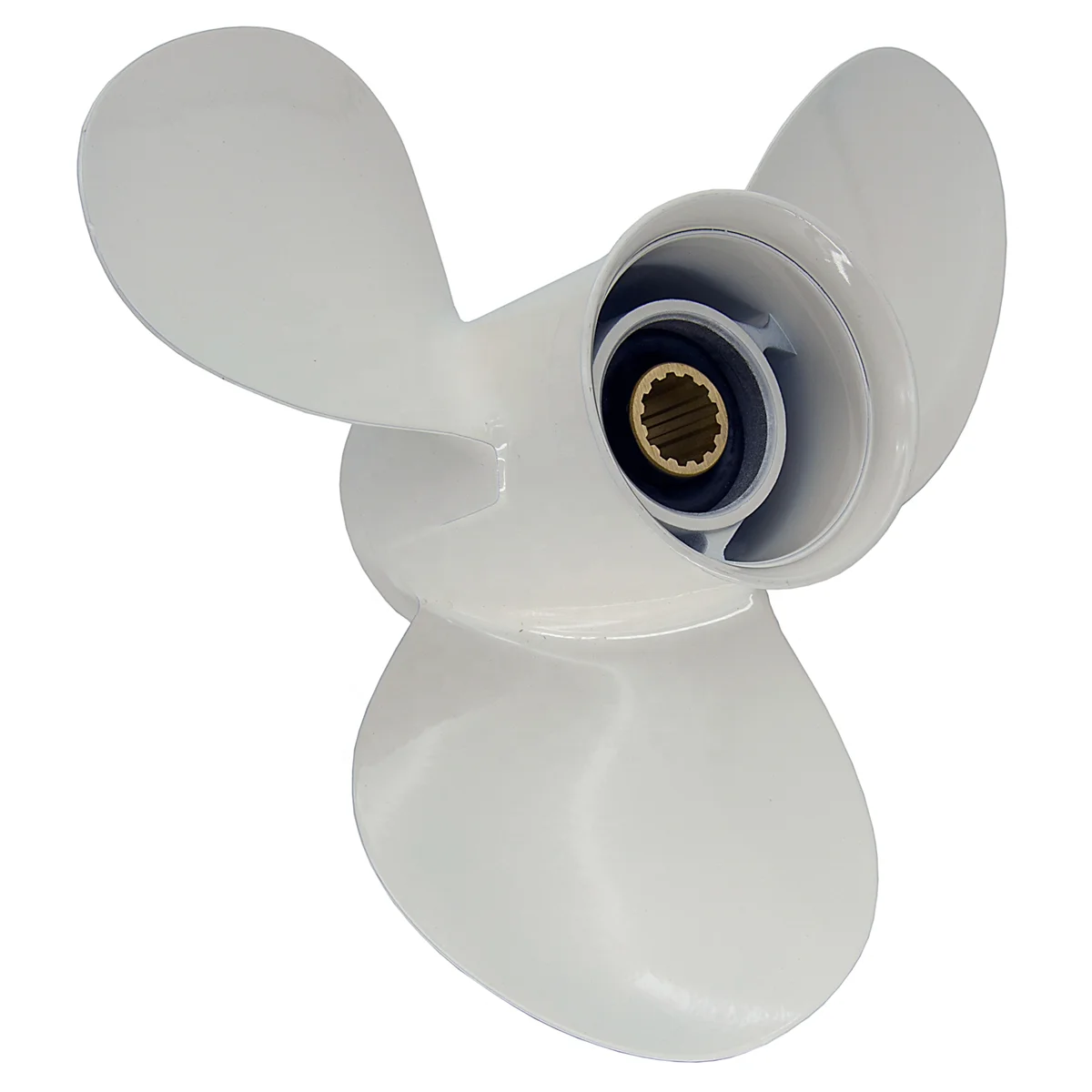 ANSHUN 3 Blades Alloy Aluminum Propeller for Electric Motor Marine Outboard Propeller 7.25x5 Inch