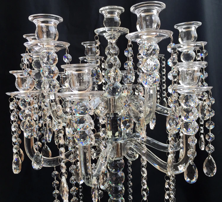 13 arms crystal candelabra for wedding table centerpieces MH-Z0076