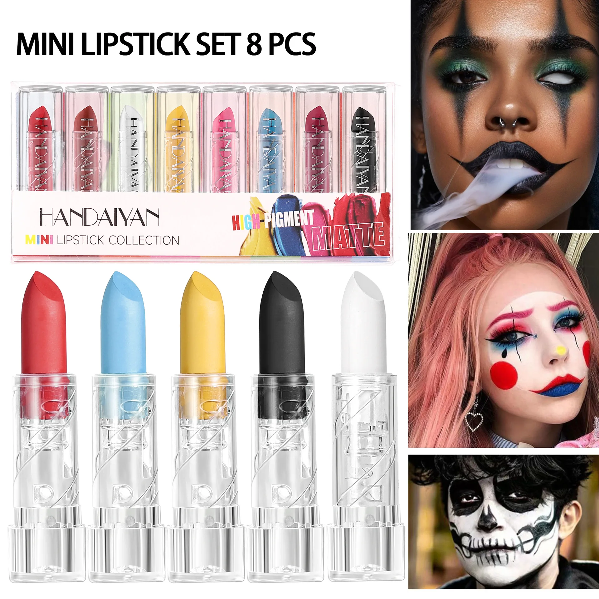 Black Lipstick No Logo Moisturizing Full Transparent Square Matte Lipstick Multi-Color Option Low Price