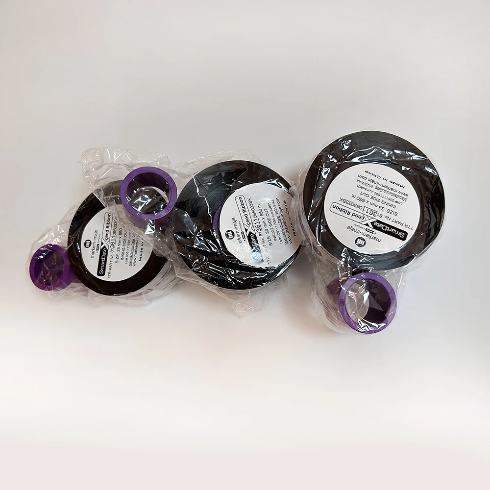 Markem ribbon 55mm 300 600 1000m Thermal transfer overprint ribbon(TTO) 3910 near edge ribbon for Vj Domino LINX