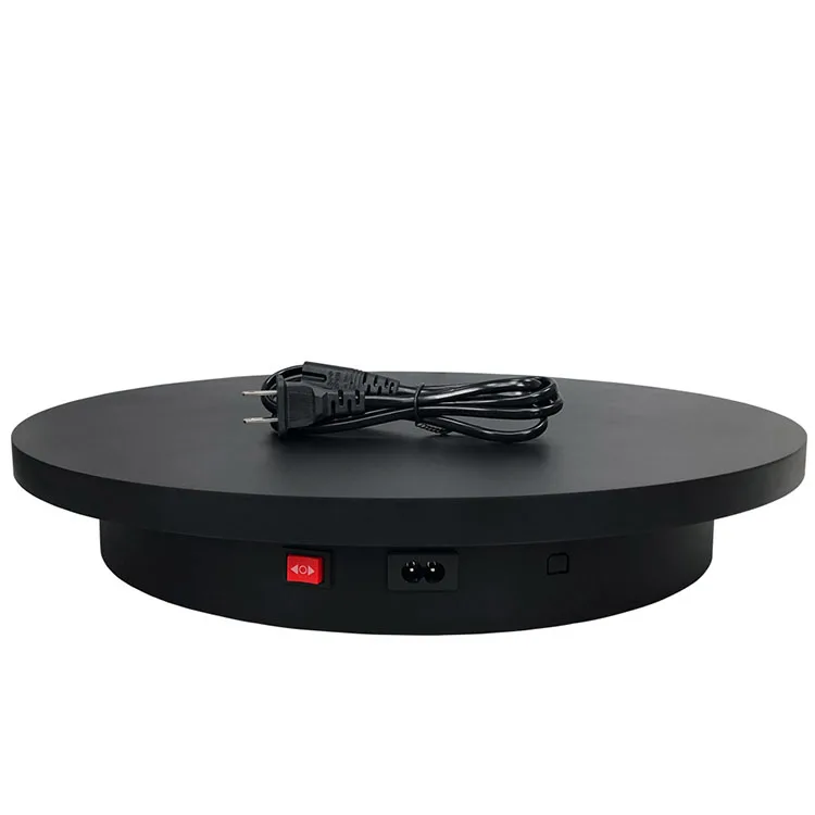 Automatic Photography Turntable 40cm 15.7in Knob Control Speed 360 Degree Product Shooting Electric Rotating Display Stand