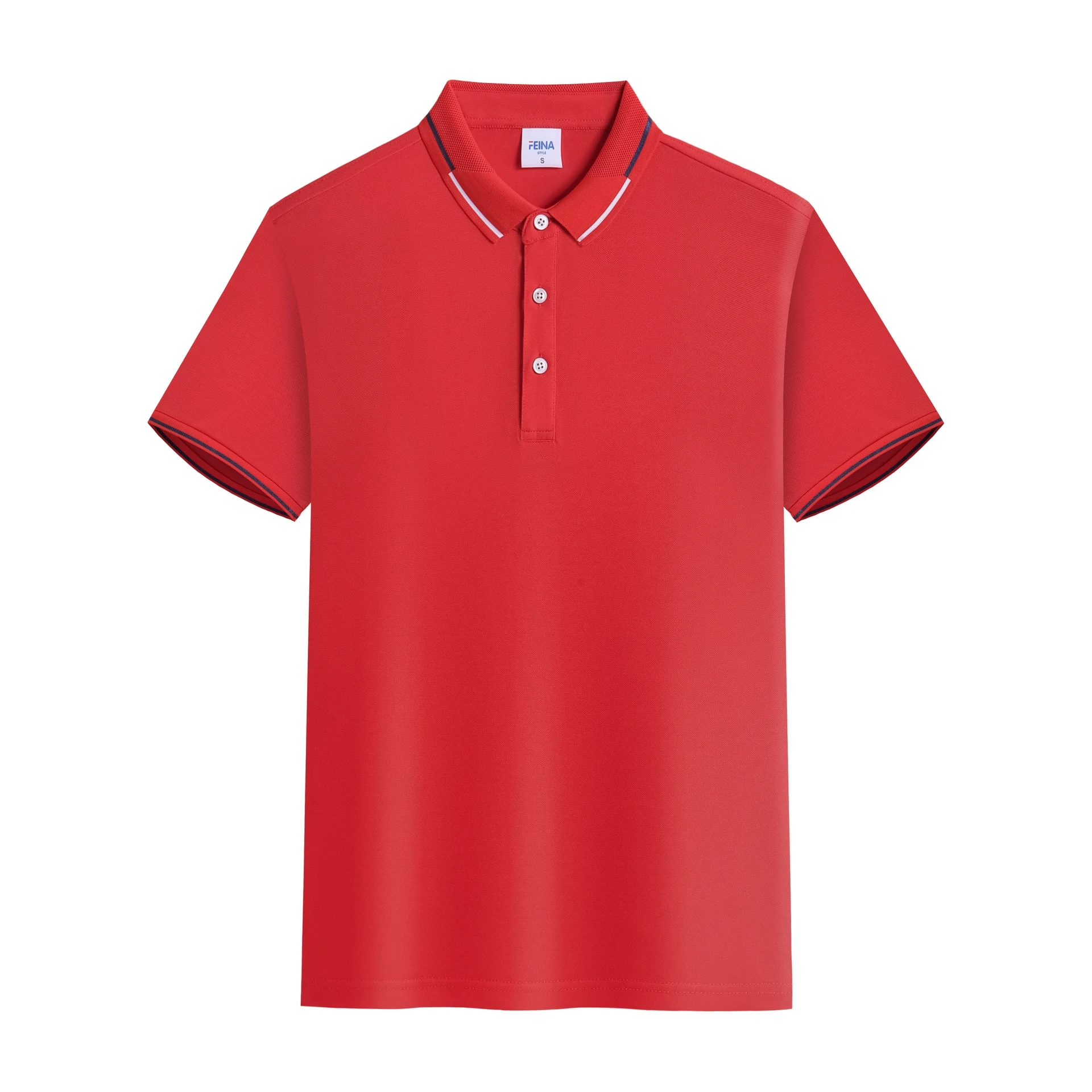 High quality cotton polo printed logo men t shirts blank short sleeve Commemorative polo shirt High quality polo cotton t-shirt