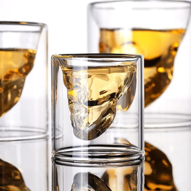 Factory wholesale Whisky Glass High-end Ocean Wine Glass  double cocktail glass