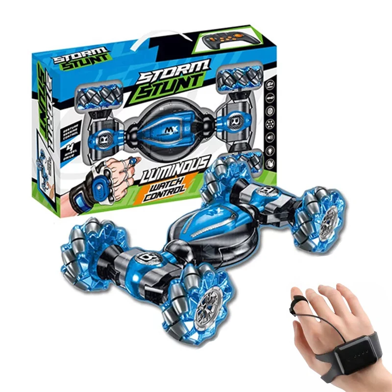 
Kids 2.4 GHZ Rolling Climbing Twist Hand Watch Rc Toys Gesture Stunt Remote Control Car 