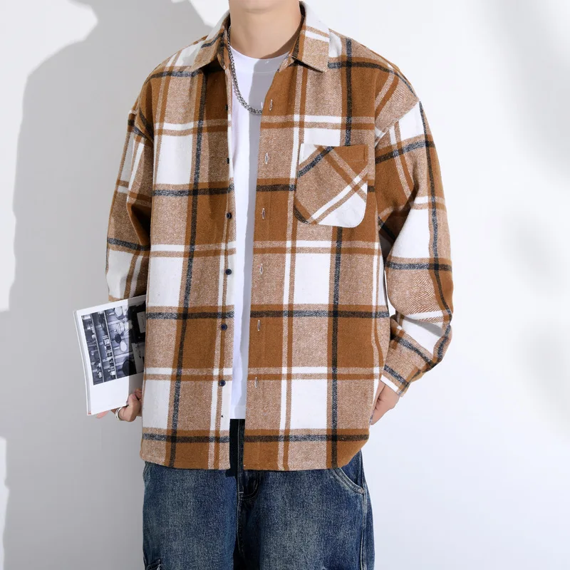 2024 new design stylish flannel shirts for men