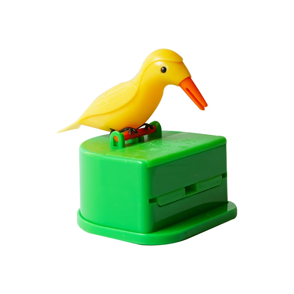 Press Toothpick Dispenser Small Bird Toothpick Container storage box Toothpick Holder