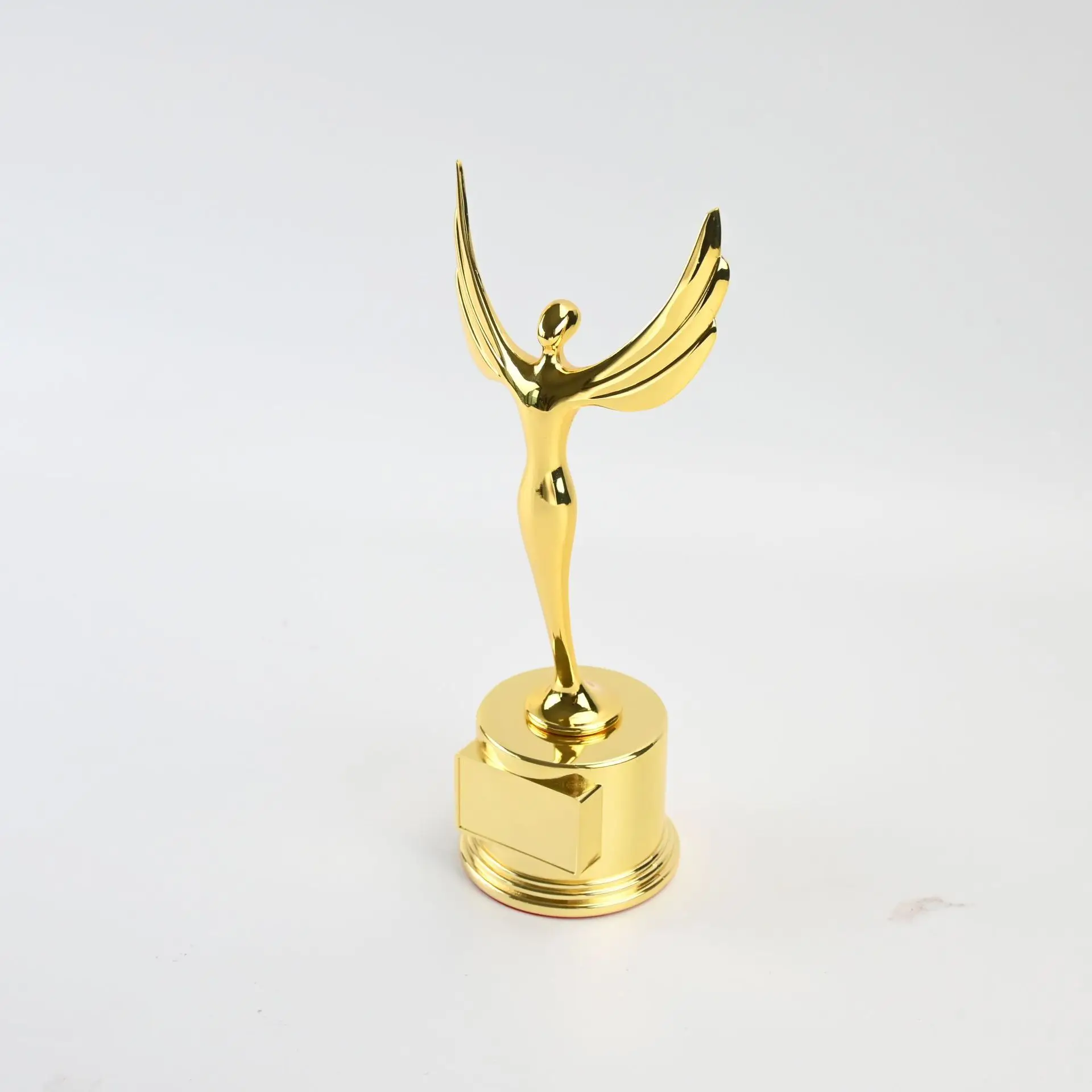 Customized Logo high quality Metal Golden Angel Trophy Awards