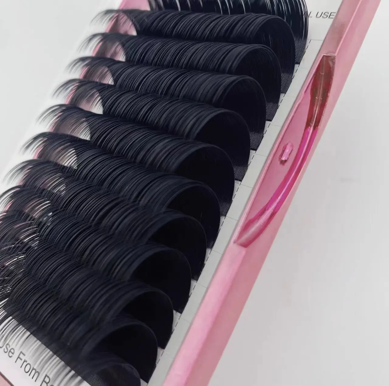 Soft Cashmere Eyelash Extensions Matte Black Cashmere Lash Extensions Volume Trays